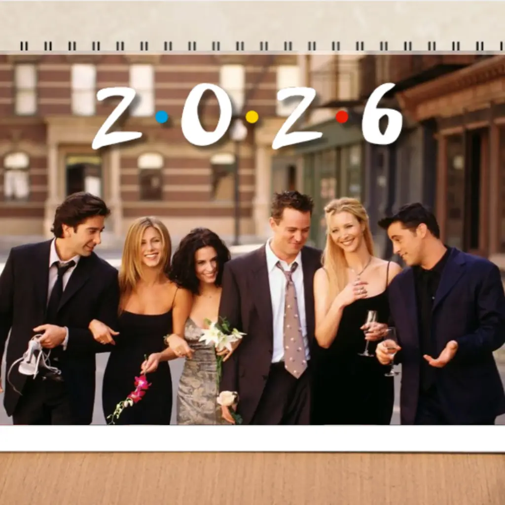 Friends Theme desktop calender 2026 - A nostalgia product