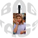 Friends Rachel Green Iconic Phone Call Scene 90s Fashion Luggage Tag