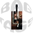 Friends Ross and Rachel Central Perk Window Nostalgia Luggage Tag
