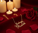 5. Luxury Double Name Heart Necklace – Custom Gold Couple Pendant | Romantic Anniversary Gift for Lovers