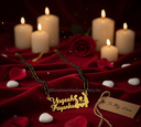 Luxury Custom Proposal Theme Gold Name Mangalsutra | Personalised Couple Jewellery Gift 