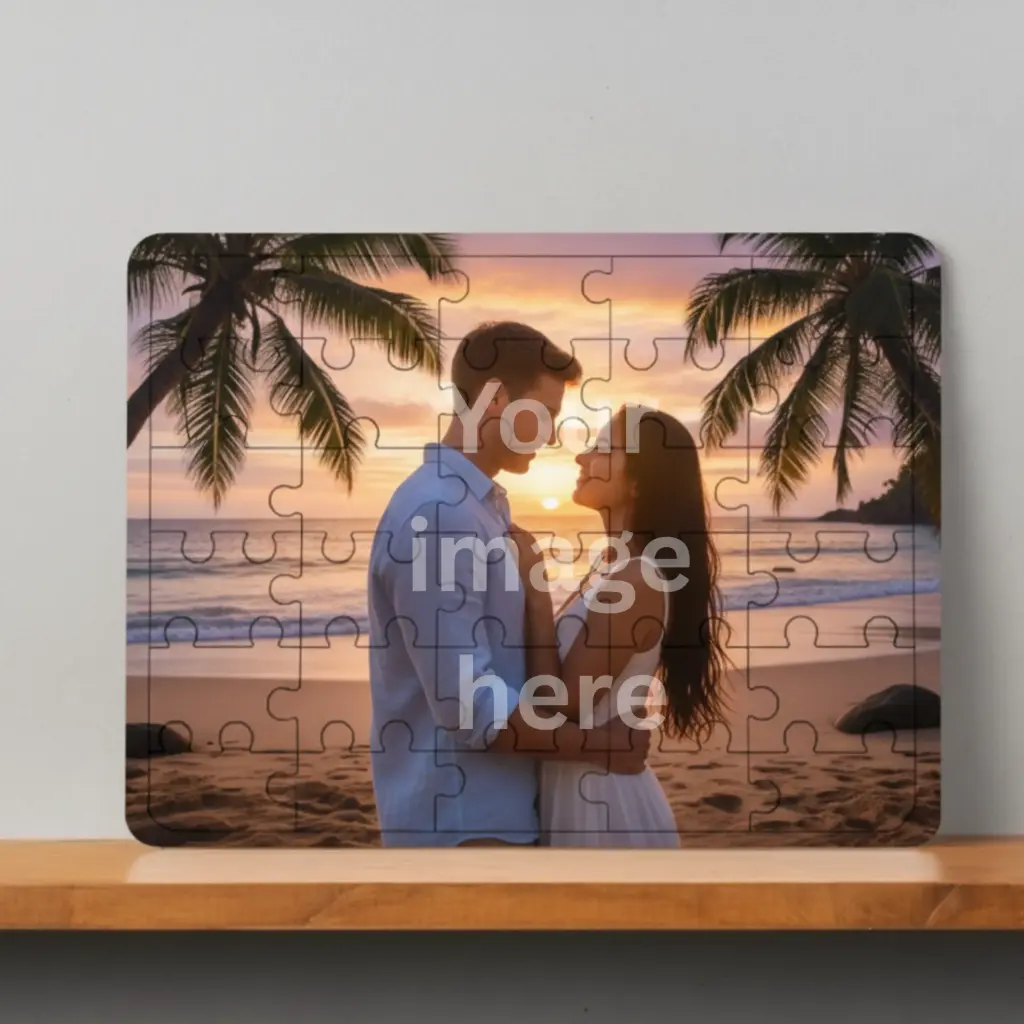 A Wooden Puzzle- assemble Love piece by piece - Personalised Now