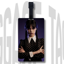 Wednesday-Inspired Acrylic Luggage Tag – Dark Aesthetic Travel Accessory | Great Gift for Her