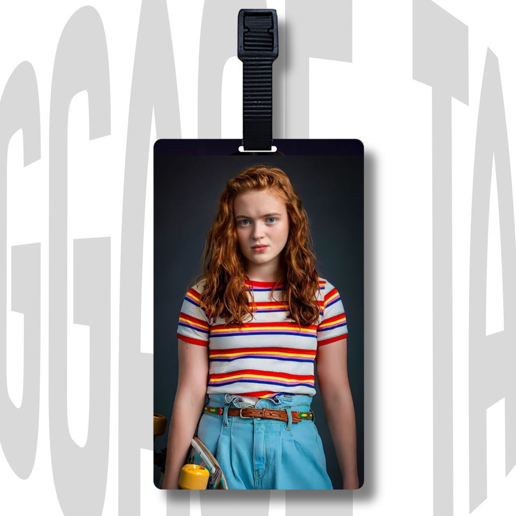 Stranger Things Inspired Acrylic Luggage Tag – Max Mayfield Design | Cool Gift Idea for Her or Him