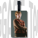 Rupert Grint Inspired Acrylic Luggage Tag – Cool Minimal Design | Great Travel Gift Idea for Him or Potter fans 