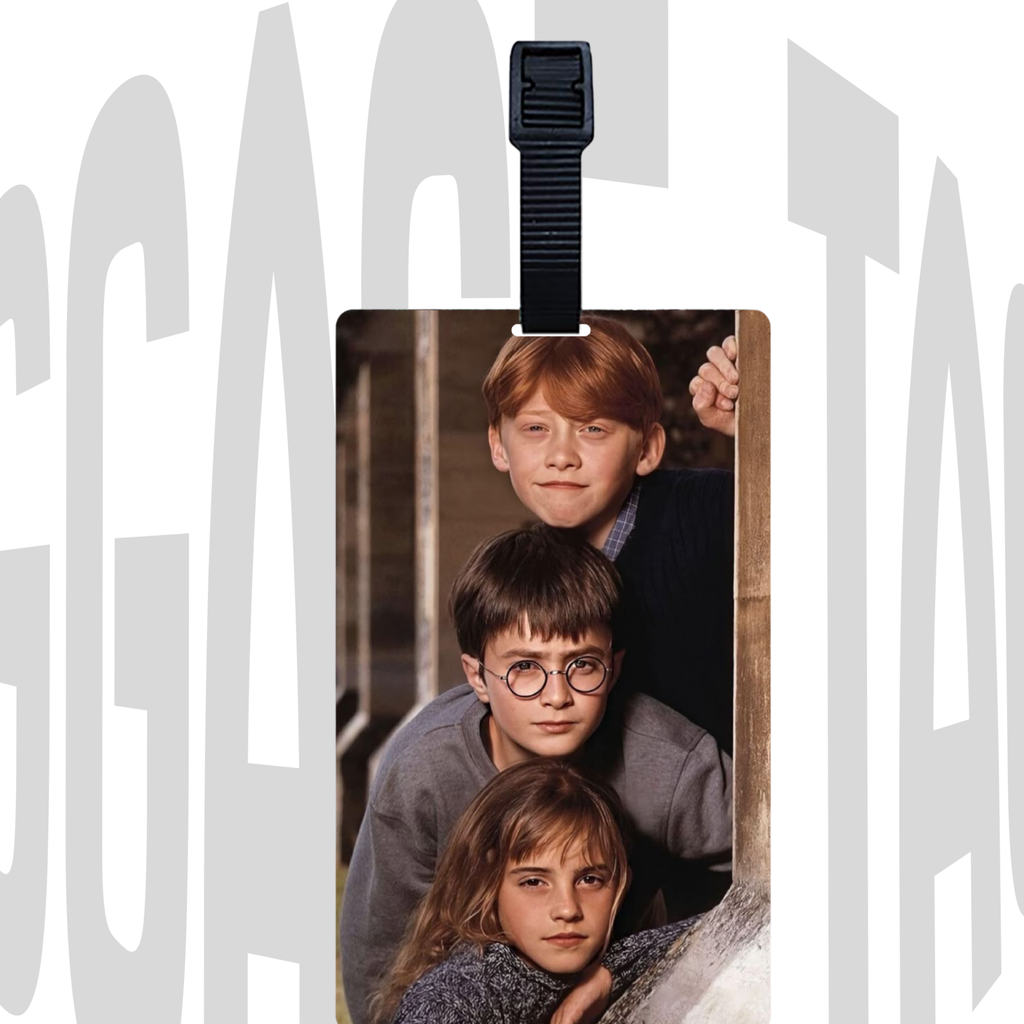 Harry Potter Trio Acrylic Luggage Tag – Magical & Durable Travel Tag | Great Gift Idea for Him or Her