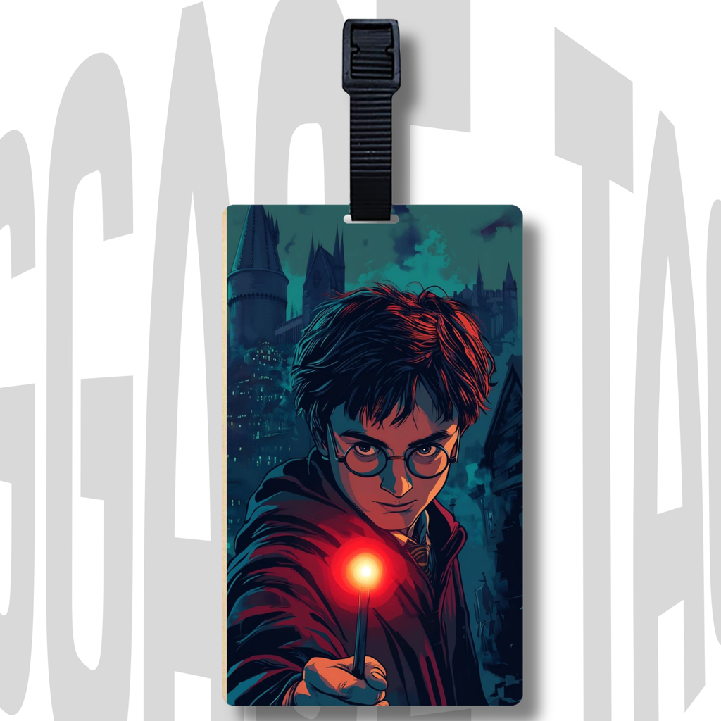 Harry Potter inspired Luggage Tag – Durable Acrylic Design | Perfect Gift for Wizarding World Fans