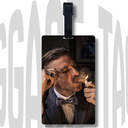 Tommy Shelby Acrylic Luggage Tag | Premium Peaky Blinders Travel Collectible & Unique Gift Idea