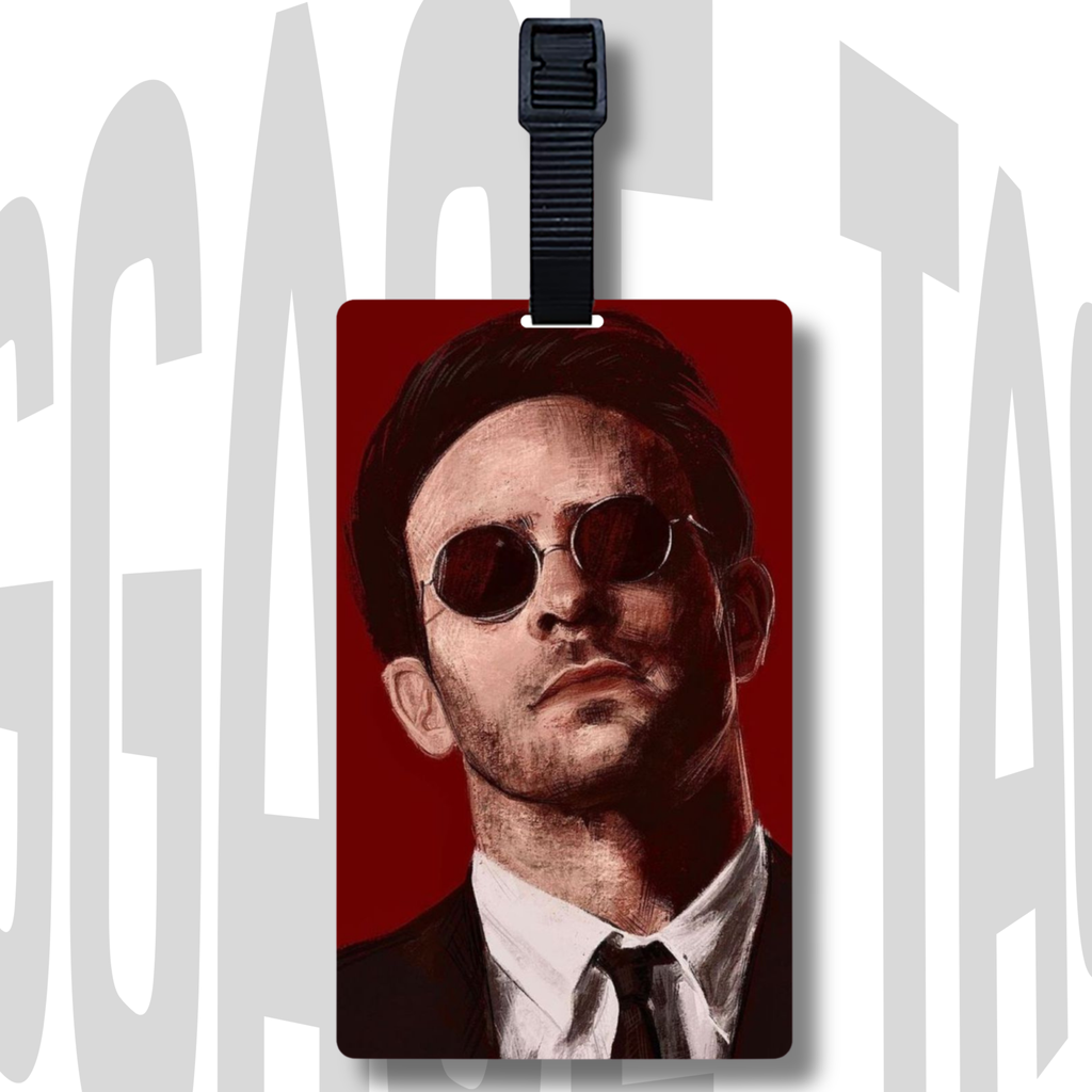 Matt Murdock Acrylic Luggage Tag | Premium Daredevil Travel Accessory & Unique Gift for Marvel Lovers