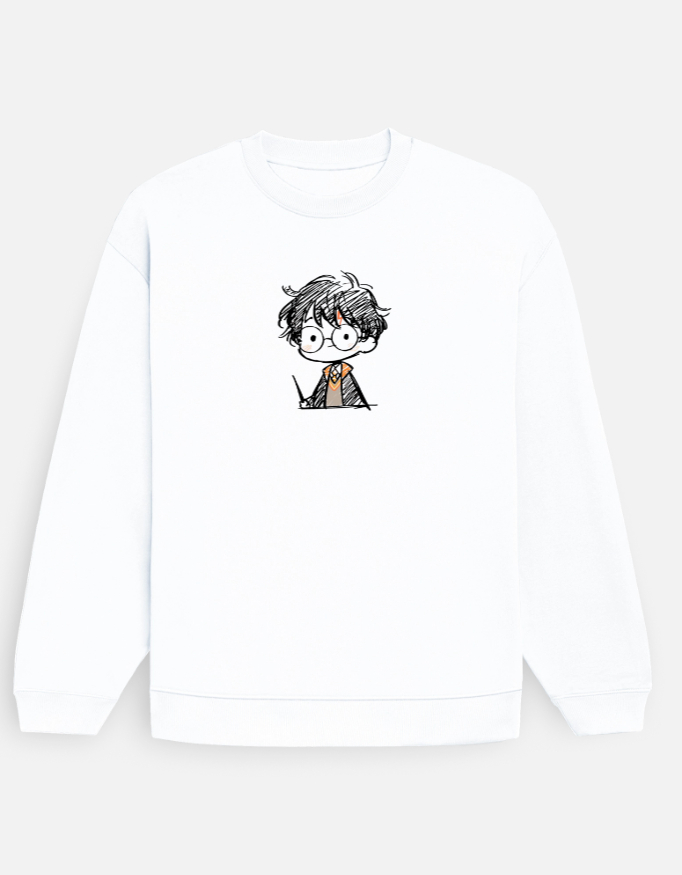 "Harry Potter" Sketch Unisex Oversized Pullover 
