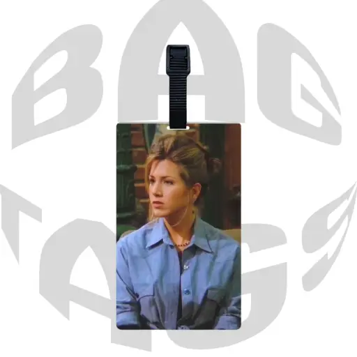 Friends Rachel Green 90s Classic Blue Shirt Fashion Luggage Tag