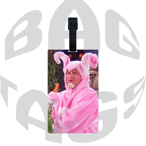 Bunny chandler Friends Sitcom Bag Tag | Quirky Travel Accessory for Friends Fans