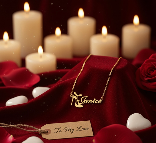 Luxury Gold Custom Name Necklace with Shoe Charm | Personalised Pendant for Stylish Women