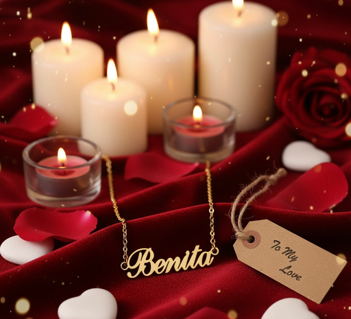 Luxury Classic Gold Custom Name Necklace | Personalised Gift Jewellery for Women & Girls