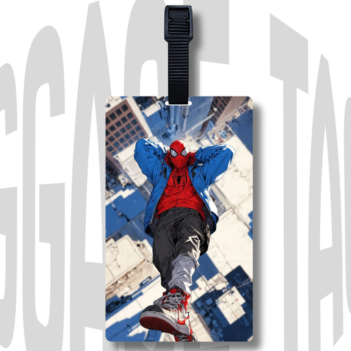 Spider-Man inspired Acrylic Luggage Tag | Premium Marvel Travel Accessory & Unique Gift for Superhero Fans