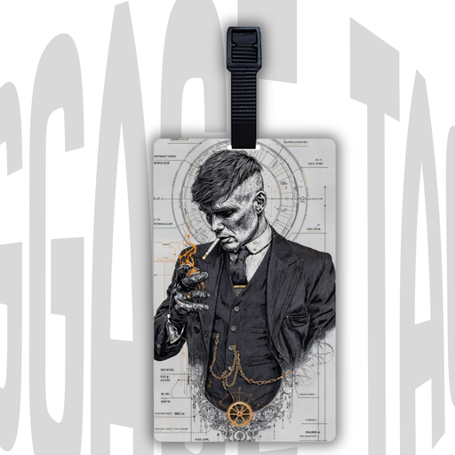 Thomas Shelby Acrylic Luggage Tag | Premium Peaky Blinders Travel Accessory & Gift for Fans
