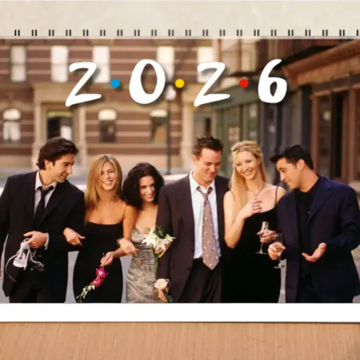 Friends Theme desktop calender 2026 - A nostalgia product